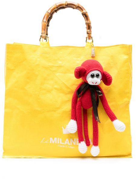 Τσάντα shopper La Milanesa κίτρινο