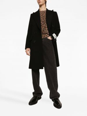 Vilnonis paltas Dolce & Gabbana juoda