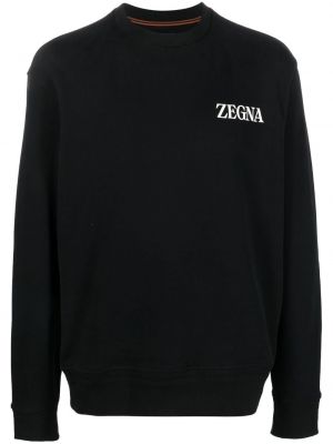 Raštuotas džemperis Zegna juoda