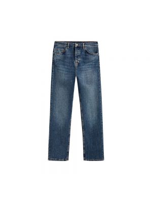 Прямые брюки Massimo Dutti синие