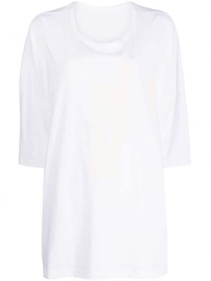 Bavlnené tričko s potlačou Y's biela