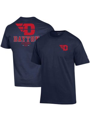 Мужская темно-синяя футболка Dayton Flyers Stack Champion