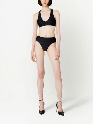 Bikini ar augstu vidukli Ami Paris melns