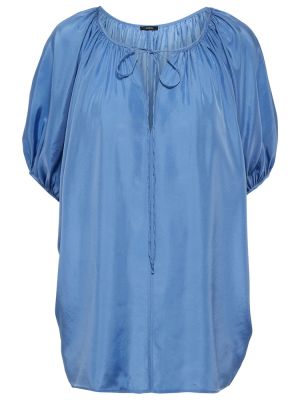 Копринена блуза Joseph синьо