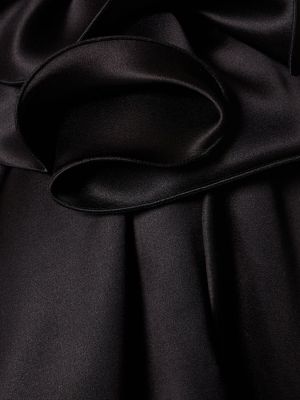 Šifono šilkinė marškiniai Magda Butrym juoda