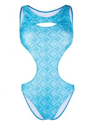 Badeanzug mit print Marine Serre blau