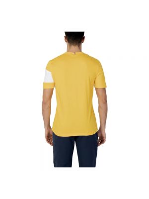 Koszulka z nadrukiem Le Coq Sportif żółta