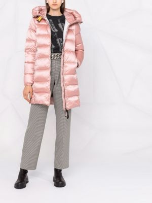 Abrigo con capucha Parajumpers rosa