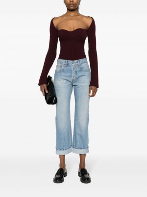 Straight jeans aus baumwoll Victoria Beckham