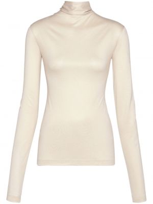 Top con collo alto Ferragamo bianco