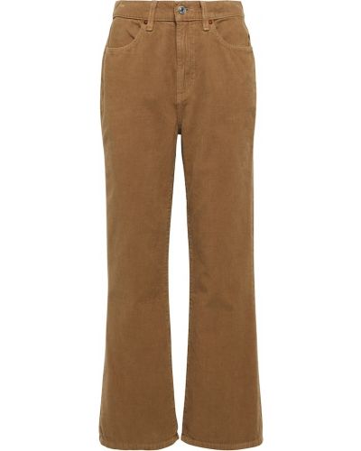 Spodnie sztruksowe Re/done, brązowy