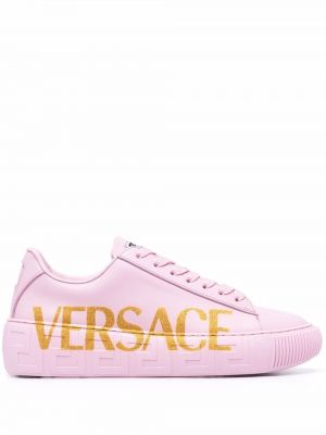 Zapatillas con estampado Versace rosa