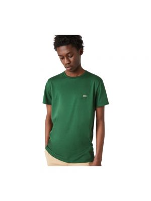Koszulka w jednolitym kolorze Lacoste zielona