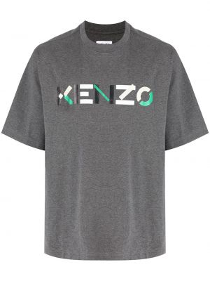Camiseta con estampado Kenzo gris