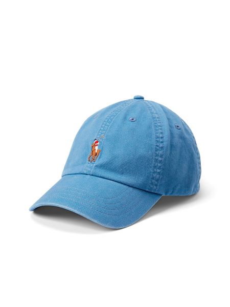 Gorra de algodón Polo Ralph Lauren azul