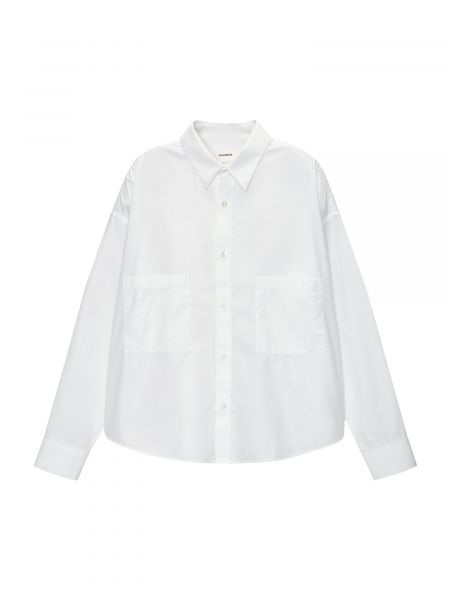 Риза Pull&bear бяло