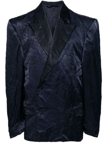 Kruvaze blazer Balenciaga mavi