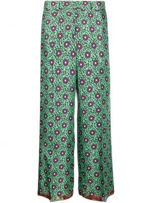Φλοράλ παντελόνι με σχέδιο Alberto Biani πράσινο