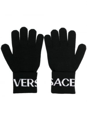 Γάντια Versace μαύρο