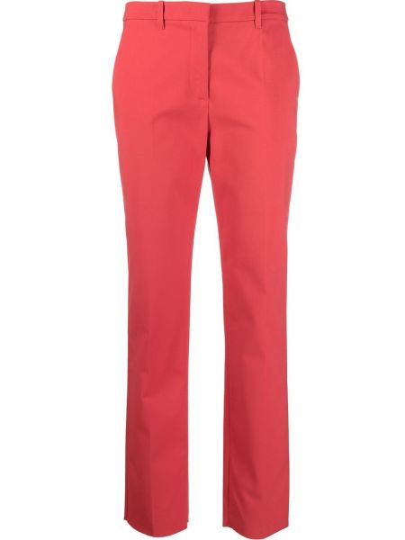 Rovné kalhoty Emporio Armani růžové