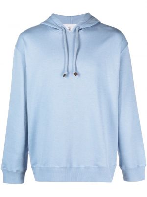 Hoodie Brunello Cucinelli blå