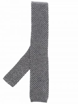 Corbata de punto Brunello Cucinelli gris