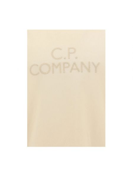 Camiseta con bordado C.p. Company beige