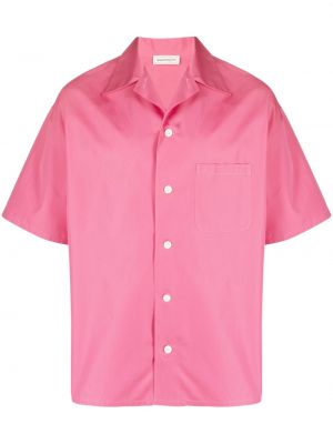 Camicia con stampa Alexander Mcqueen rosa