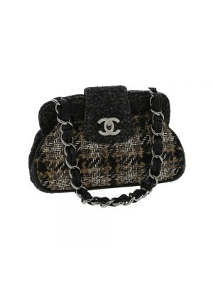 Torebka wełniana Chanel Vintage szara