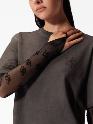 Rękawiczki tiulowe Margherita Maccapani czarne