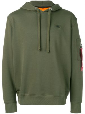 Klassisk hoodie Alpha Industries grön