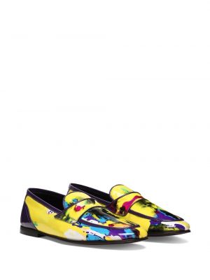 Loafer mit print Dolce & Gabbana gelb