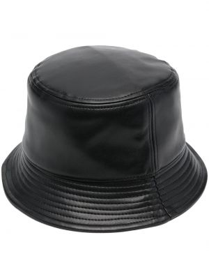 Кожена шапка Stand Studio черно