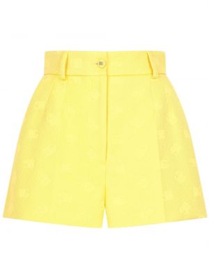 Žakárové šortky Dolce & Gabbana žltá