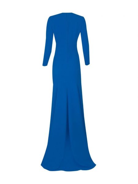 Sukienka wieczorowa z falbankami Solace London niebieska
