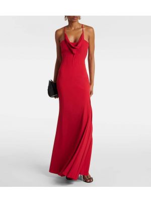 Dlouhé šaty Isabel Marant červené