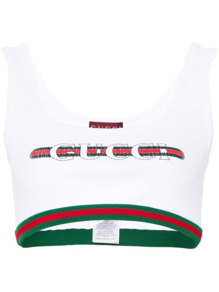 Crop top Gucci hvid