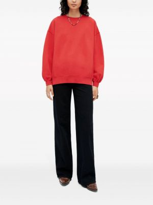 Sweatshirt aus baumwoll mit rundem ausschnitt Re/done rot