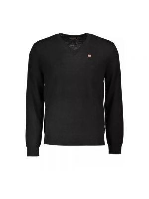 Sweter wełniany Napapijri czarny