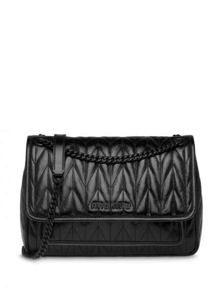 Bolsa de hombro Miu Miu negro