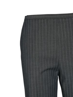 Pruhované kalhoty Ganni šedé