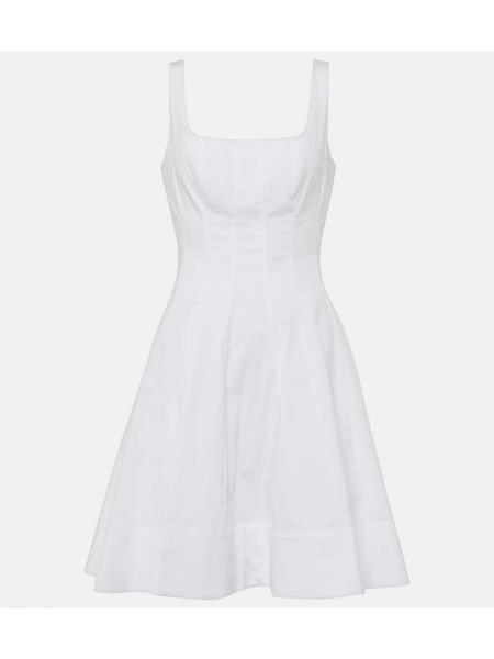 Mini robe en coton Staud blanc