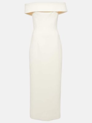 Midi haljina Emilia Wickstead bijela