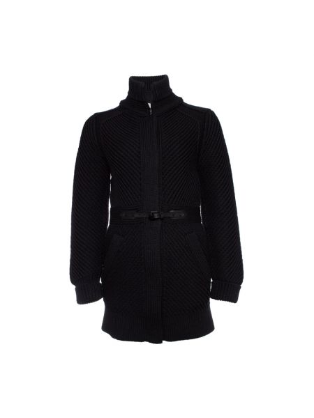Manteau en tricot Burberry Vintage noir