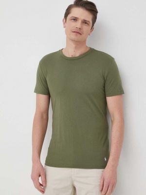 Koszulka bawełniana Polo Ralph Lauren zielona