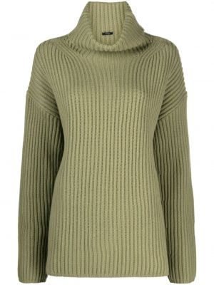 Volneni pulover iz merina Joseph zelena
