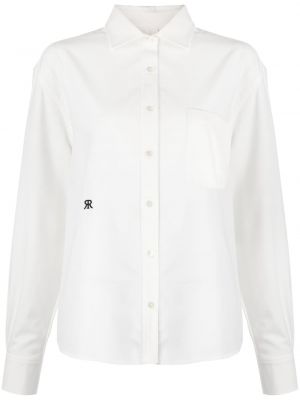 Dlouhá košile s dlouhými rukávy Rokh - bílá