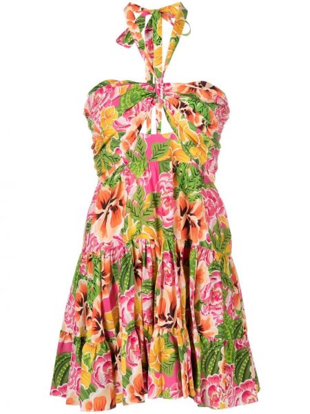 Φλοράλ φόρεμα με σχέδιο Borgo De Nor ροζ