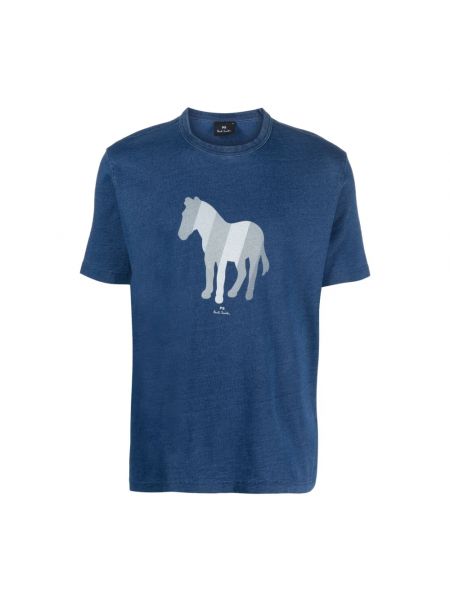 T-shirt mit print mit zebra-muster Paul Smith blau
