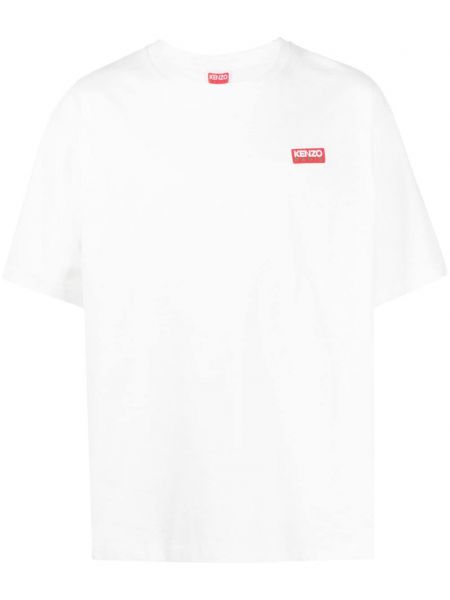 T-shirt di cotone oversize Kenzo bianco
